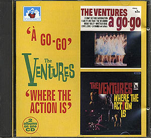 The Ventures / Ventures A-Go-Go + Where The Action Is (NM/NM) CD [08][DSG]