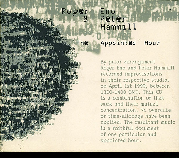 Roger Eno & Peter Hammil / The Appointed Hour (digipack) (NM/NM) CD [01][DSG]