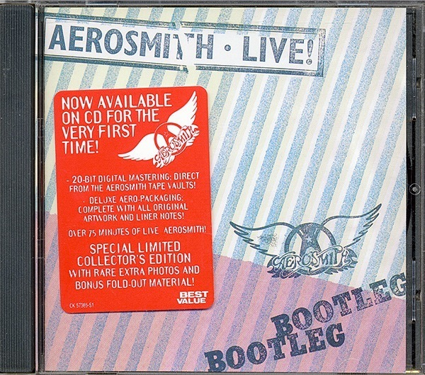 Aerosmith / Live Bootleg (NM/NM) CD [12][DSG]