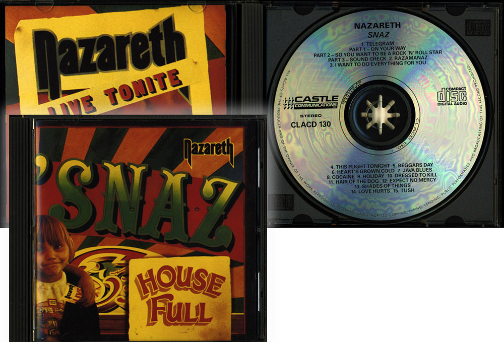 Nazareth / `Snaz (Castle CLACD130) (NM/NM) CD [17][DSG]