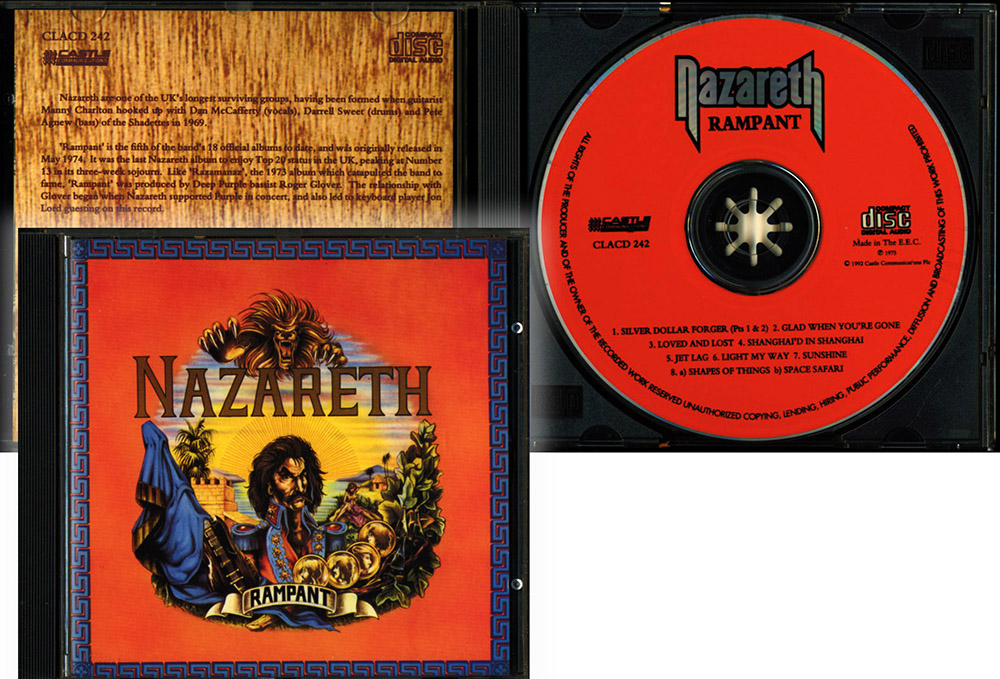 Nazareth / Rampant (Castle CLACD242) (NM/NM) CD [17][DSG]