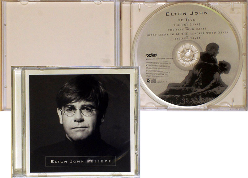 Elton John / Believe / CD single [08][DSG] (NM/NM) 