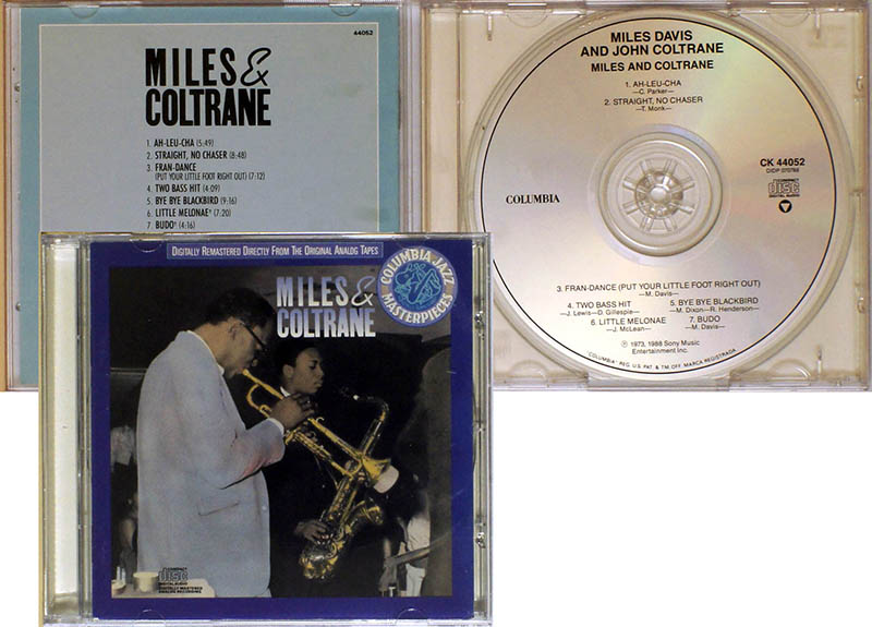 Miles Davis & John Coltrane / Miles & Coltrane / CD [17] (NM/NM) 