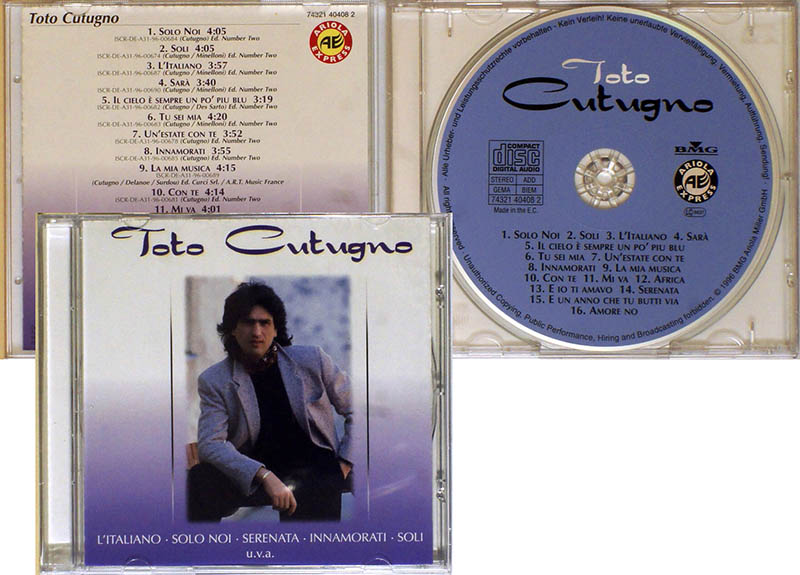 Toto Cutugno / Toto Cutugno / CD [07] (NM/NM) Germany