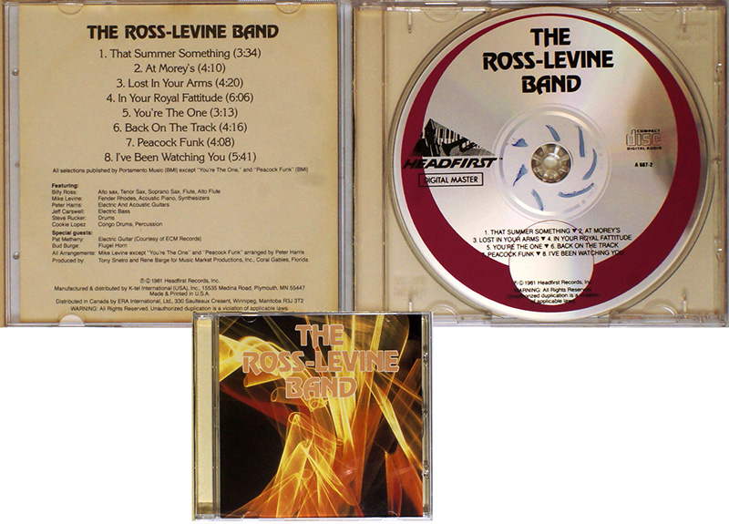 The Ross-Levine Band (with Pat Metheny) / CD [10][DSG] (NM/NM) 