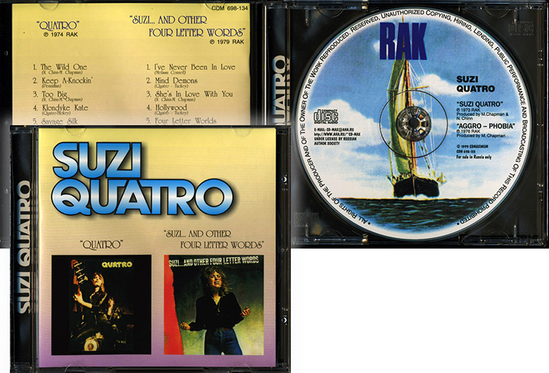 Suzi Quatro / 2in1 (CD лиц) (NM/NM) CD [17][DSG]