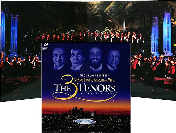The 3 Tenors (Pavarotti, Carreras, Domingo) / In Concert / LD NTSC / album cover [LMU01]