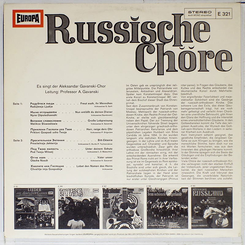 Russische Chore / by prof. Gavinsky  [J2]
