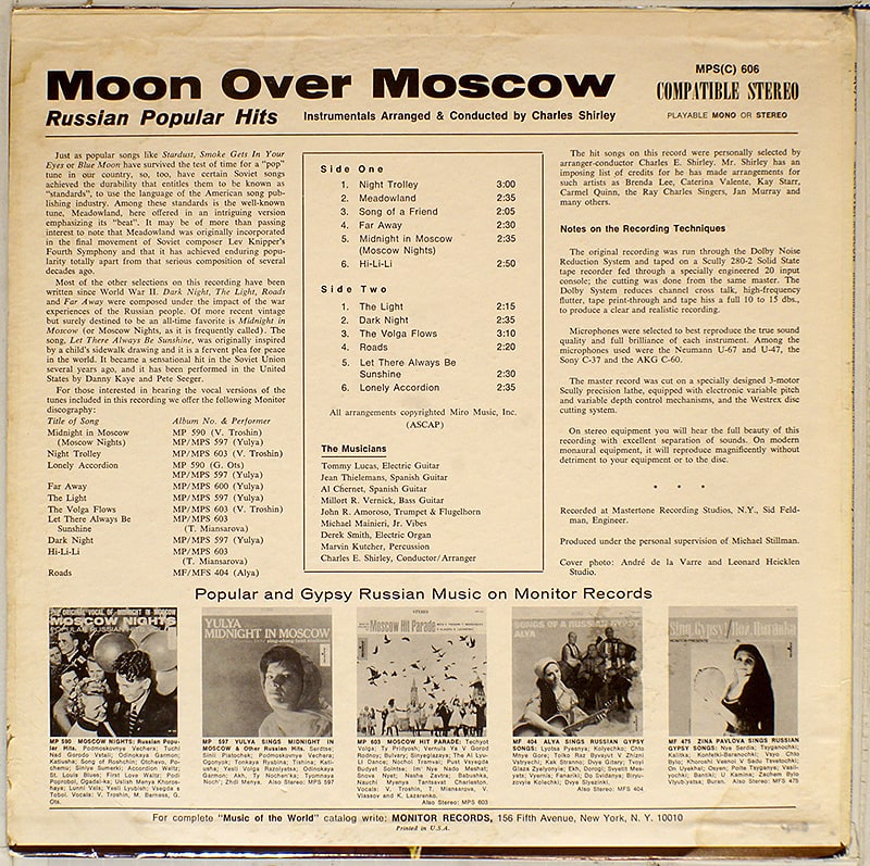 Moon Over Moscow (Charles Shirley Ensemble) / Monitor MPSC 606 [J2]