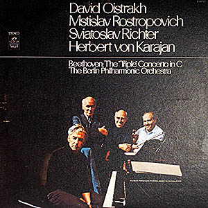 Oistrakh, Rostropovich, Richter, BPO by Karajan / Beethoven: Triple Concerto