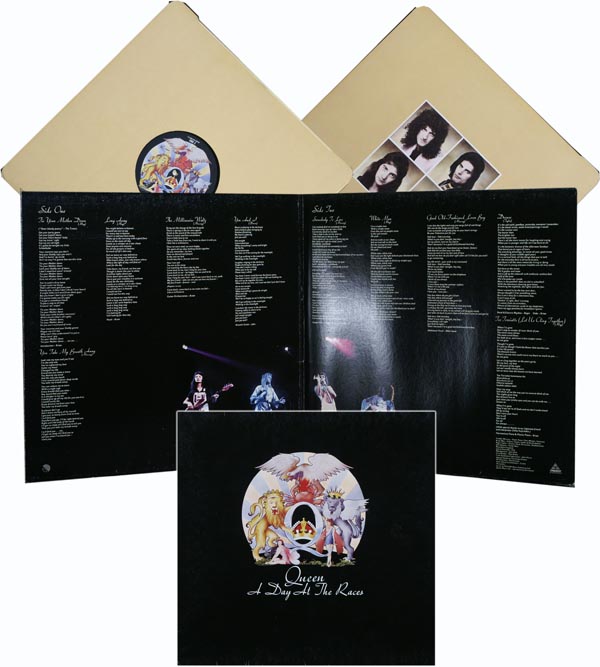 Queen / A Day At The Races / gatefold with insert / Electra 6E-101 [C2][C2]