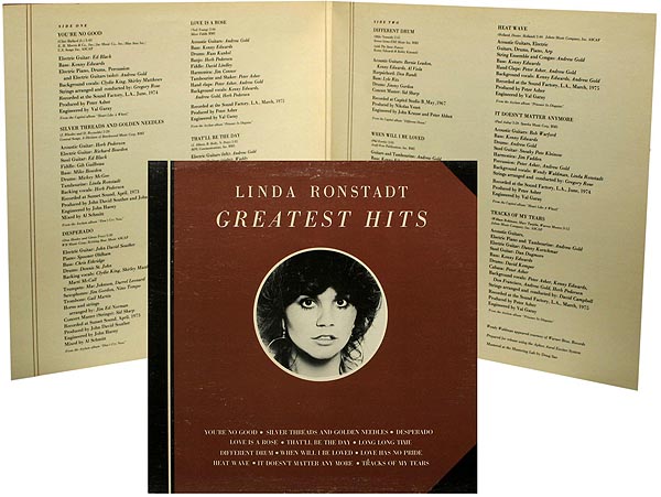 Linda Ronstadt / Greatest Hits volume one / gatefold / 6E-106 [B6]