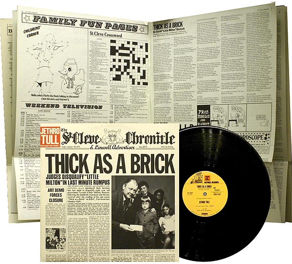 Jethro Tull / Thick As A Brick / newspaper cover / Reprise MS 2072 [B5]