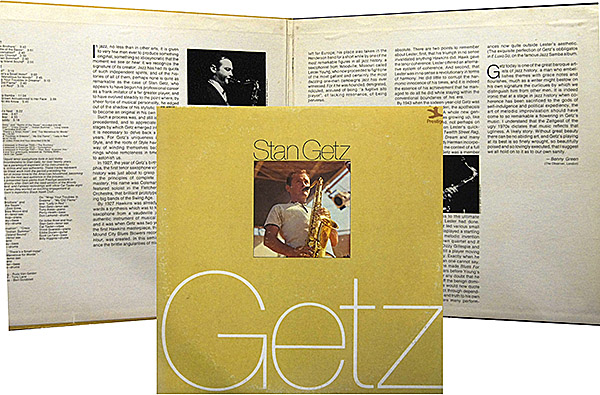 Stan Getz / Getz / 2LP gatefold / Prestige 24019 [D3]