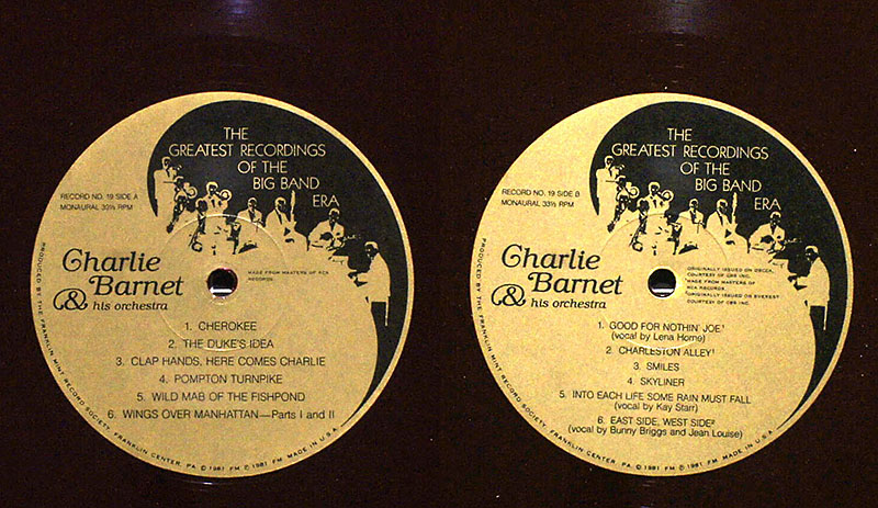 The Greatest Recordings Of The Big Band Era # 19 (Charlie Barnett) [J6]