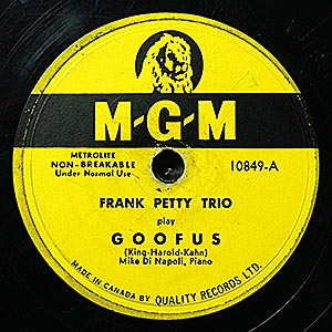 Frank Petty ( USA) / 78rpm