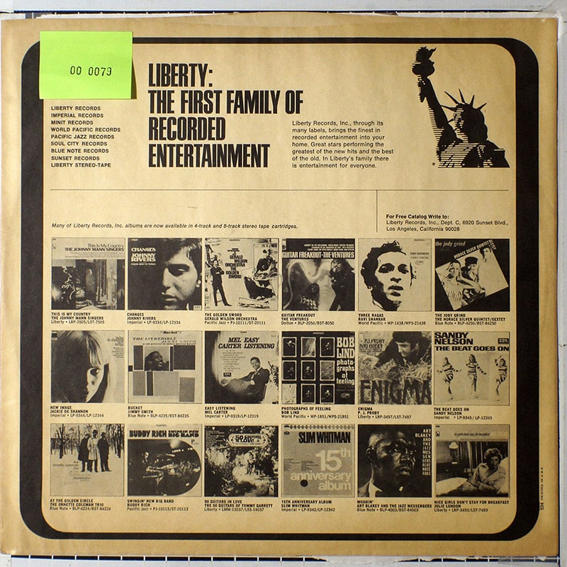 Generic inner sleeve 12" - Liberty (The First Family...) (USA) вкладка д/пласт. [x079]