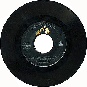 Elvis Presley / Can`t Help Falling In Love / 7" single